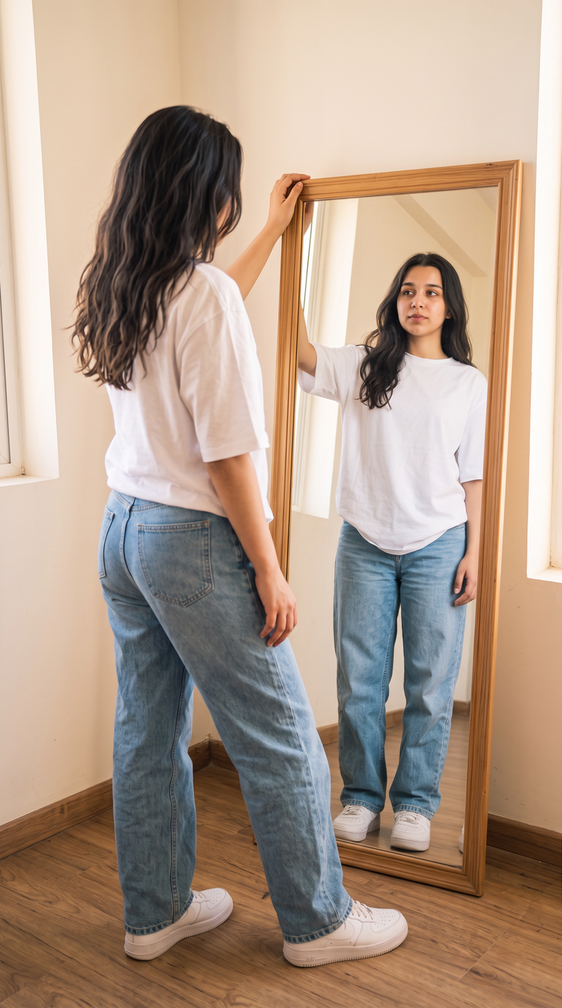 White Oversized T-Shirt for Women – 240 GSM Cotton Terry Relaxed Fit Tee