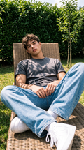 Charcoal Grey Oversized T-Shirt — 240 GSM Cotton Terry Plain Drop Shoulder Tee