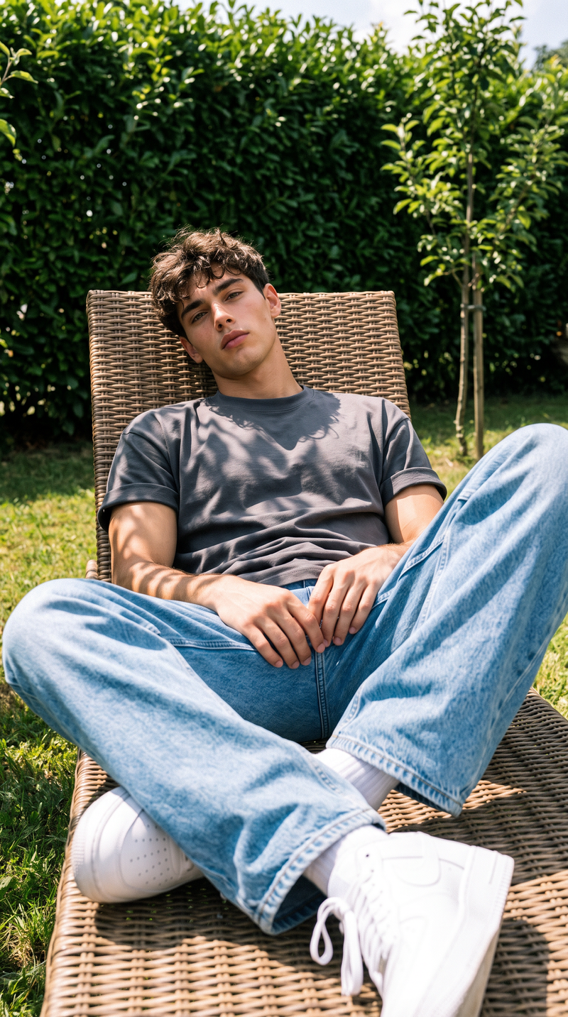 Charcoal Grey Oversized T-Shirt — 240 GSM Cotton Terry Plain Drop Shoulder Tee