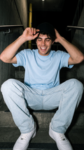 Sky Blue Oversized T-Shirt — 240 GSM Cotton Terry Plain Drop Shoulder Tee