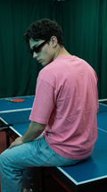 Hot Pink Oversized T-Shirt — 240 GSM Cotton Terry Plain Drop Shoulder Tee