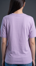 Lavender Basic T-Shirt for Women – 230 GSM Cotton Sinker Plain Crew Neck Tee