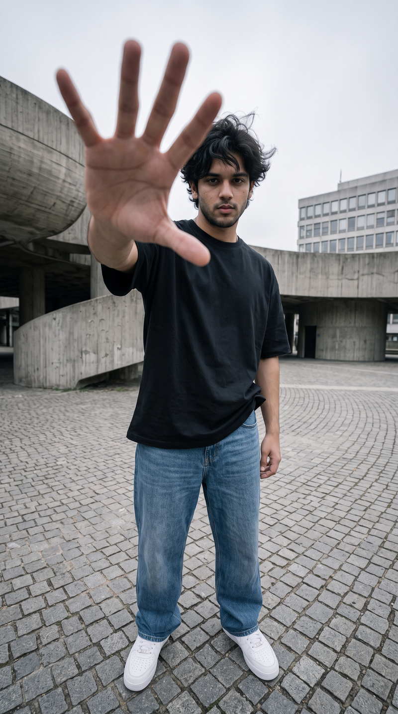 Black Oversized T-Shirt — 240 GSM Cotton Terry Plain Drop Shoulder Tee