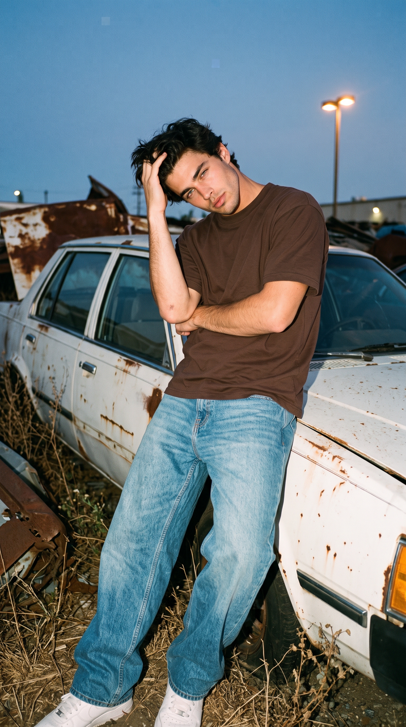 Coffee Brown Oversized T-Shirt — 240 GSM Cotton Terry Plain Drop Shoulder Tee